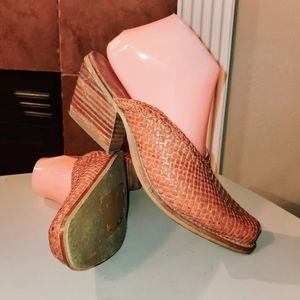 JEFFREY CAMPBELL Basket Weave Heel Mule Clogs